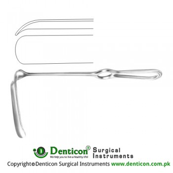 Hoesel Retractor Stainless Steel, 26 cm - 10 1/4" Blade Size 140 x 30 mm